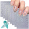 CHANGAR 8 Sheets Moon Star Nail Stickers for Nail Art Sun Totem Nail Decals Holographic Laser Gold Silver Nail Stickers Boho Sun Stars Moon Heart Nail Art Designs Decals for Women Nail Decora