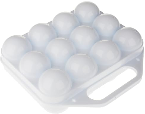Sanixa PF1158501_x2 - Huevera para 12 huevos, juego de 2 unidades, plástico, sin BPA, apilable, para frigorífico