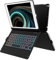 TQQ Clavier pour iPad (7e, 8e et 9e Générations) avec Pavé Tactile de Précision, Clavier Rétroéclairé 10 Couleurs de Type Ordinateur Portable, Rotatif à 360°, Clavier Français AZERTY