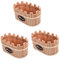 Supvox 3 Stück Gartenstab Blumentopf Für Sukkulenten Töpfe Holz Übertopf Holz Sukkulenten Topf Holz Blumentopf Retro Blumentopf Holz Sukkulenten Töpfe Rustikaler Übertopf