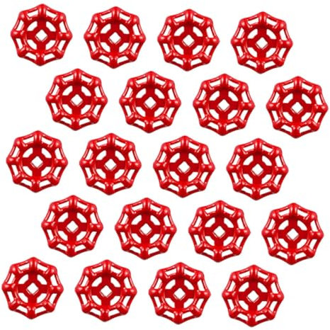 HOMSFOU 20 Pièces Poignées De Valve En Métal Inoxydable Pour Robinet Compactes Et Légères Adaptées Aux Vannes D'Arrêt Et De Robinetterie Design Pratique Et Durable