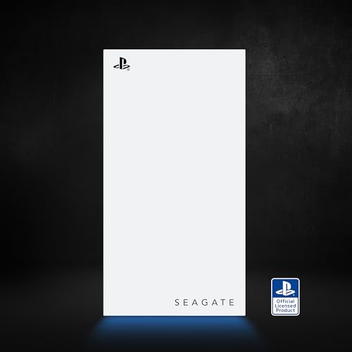 Seagate Game Drive STMH1000100 Externe SSD, 1 TB, USB 3.2, offizielles Lizenzprodukt, Weiß mit blauer LED-Beleuchtung