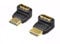 HDMI Right Angle Adapter 4K, 90 and 270 Degree Male to Female HDMI Connectors Extender Support UHD ARC HDR 3D 1080p, for TV, Projector, Monitor, PC, Laptop, Xbox, PS5, 2-4PACK (Pack of 2)