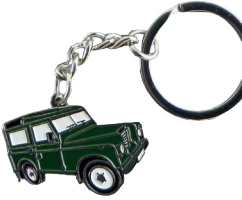 GBJUK Grüner Landrover-Stil 4 x 4 Auto Emaille Schlüsselanhänger Schlüsselanhänger, blau, One size