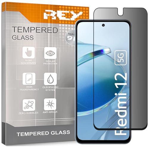 Protector de Pantalla Antiespía para XIAOMI REDMI 12 4G/5G - REDMI 12R - REDMI 13 4G/5G - Poco M6 Pro 5G, Cristal Vidrio Templado Premium