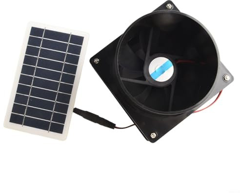 10W 12V Solar Fan, Exhaust Fan Camping Fan, Solar Powered Fan For Outside, Operated Tent Fan For Picnic, Barbecue, Fishing, Travel