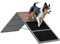 PawHut Rampe d'agilité pour Chien, équipement d'agilité pour Chiens, Cadre en A, Surface antidérapante, pour Chiens de Toutes Races, pour Jardin, Parc, Gris