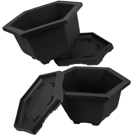 ANDRESLAD Maceta De Entrenamiento para Bonsái Diseño Hexagonal Boca Ancha Maceta Interior