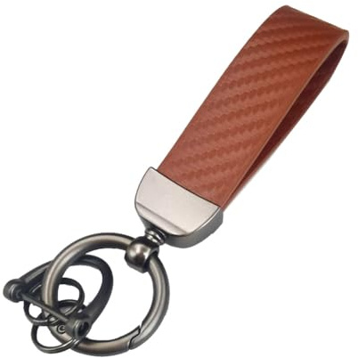 Auto Schlüsselanhänger für BMW Z4 G29 BMW Z4,Leder Schlüsselanhänger für Auto Schlüsselring Zubehör Unisex Schlüsselring zubehör,A/Brown