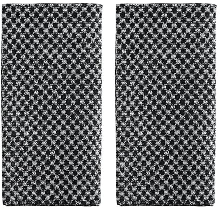 SYEYCW 2 Piezas Negro Toalla Exfoliante, Extra Larga Corporal Toallas Exfoliante, Estropajo Exfoliantes de Espalda la Ducha para Mujeres Hombres, para Limpieza Profunda del Cuerpo y Masaje