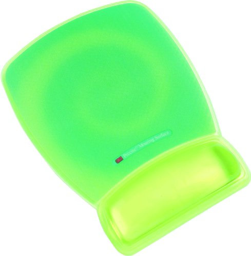 3M - Repose poignet avec tapis de souris - Gel translucide vert - MWJ309GR