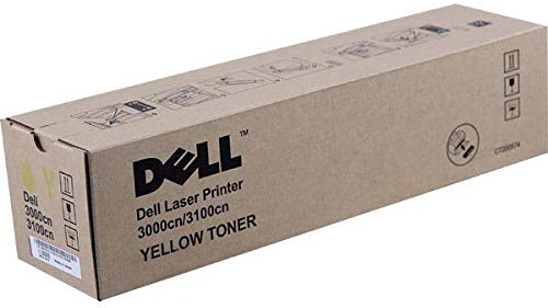 Dell Tonerkassette mit Standard-Kapazität 2.000 Seiten für Dell 3000cn/3100cn Laserdrucker Gelb