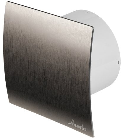 Bath Ventilator, 100 mm in Diameter, Brushed Silver, WES and Humidity Sensor, hygrostat with Timer, After-Run Control, Ceiling Fan for Bathroom or Kitchen