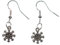 Miniblings Schneeflocke Ohrringe Schneeflocken Weihnachten Eiskristall Schnee - Handmade Modeschmuck I Ohrhänger Ohrschmuck versilbert