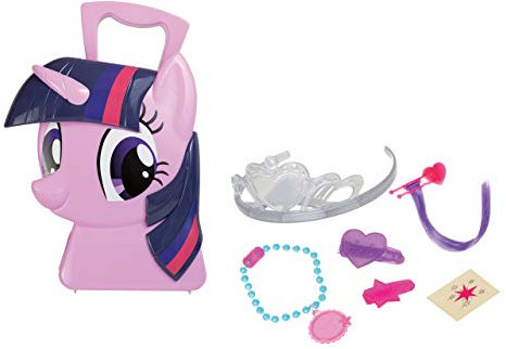 JAMARA 410099 Koffer Twilight Sparkle-6-Teiliges Spieleset, stylen wie eine Prinzessin, Stabiler und handlicher Tragekoffer, kindgerechte My Little Pony Design, pink