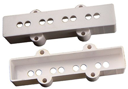 Almencla 2 STK. Gitarre Bridge und Hals Pickup Cover Humbucker Tonabnehmer Kappe für 5 String JB Style Bass