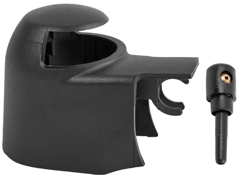 XUKEY Couvercle de Bras D'essuie-glace Arrière, Buse de Lave-glace de Pare-brise 6Q6955435D 3B9955985A, Lot de 2 Capuchons de Bras D'essuie-glace pour VW Passat Touran Polo Tiguan Golf Caddy Skoda