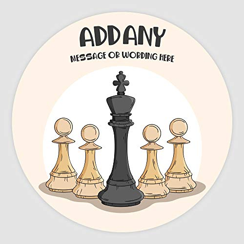 Chess Pieces 7.5 Inch (19cm) Personalised Edible Cake Topper on Premium Icing