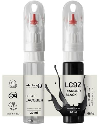 SD COLORS Black Magic LC9Z C9Z Z4 Ausbesserungslack mit Pinsel, 20 ML