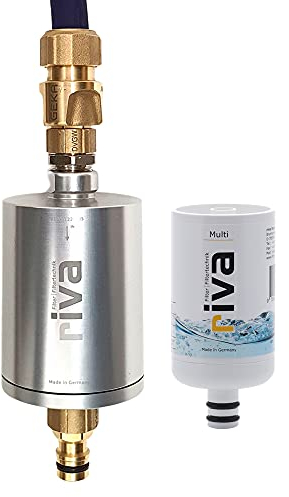 riva Explorer Multi, Zertifizierter Trinkwasserfilter für Reisemobil, Camping, Boot. Schützt vor Legionellen, Bakterien u.a.