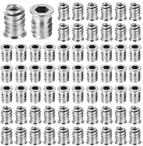 150 Pcs Écrous Hexagonaux M6 Écrous Filetés M6 Douilles à Visser M6 Douille à Six Pans Creux M6 Écrou à Visser M6 * 15 Galvanisé Douille à Six Pans Creux M6