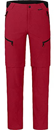 Bergson LEBIKO Zipp-Off | Herren Wanderhose, robust, elastisch, Chili Pepper [129], 60 - Herren