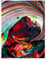 wandmotiv24 Leinwandbild Kunst, Hochformat, Ölfarbe, Abstrakt, bunt, Farben M0406