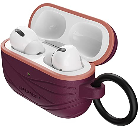 LifeProof Kopfhörer Hülle für AirPods Pro, stoßfeste, sturzsichere, dünne, kratz- und abriebfeste Schutzhülle für Apple Watch, inklusive Karabiner, nachhaltig hergestellt, Dunkelviolett