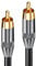 La Brodée Subwoofer Cable - Cinch RCA Digital Coaxial Cable - Gold-Plated Connectors - Audio Cables - Subwoofer AV Receiver Amplifier Home Cinema (M TO M 3M)