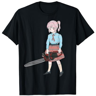 Anime Kettensäge Mädchen - Japanische Horror Ästhetische Kawaii - Säge T-Shirt