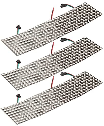 AZDelivery 3 x WS2812B Matrix LED Modul RGB anpassbar Individuell adressierbar WS2811 WS2812 IC LED Pixel Panel mit einer Matrix Screen Board mit RGB Unterstützung