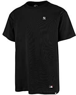 '47 MLB Brand Base Runner New York Yankees LC Echo T-Shirt (as3, Alpha, l, x_l, Regular, Regular, Black)