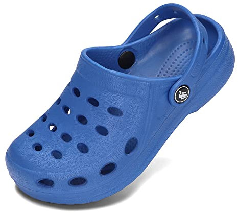BeKiddy Zuecos EVA Unisex Niños Sandalias de Jardín Zapatillas de Verano Ligeras 20-35 EU (Azul, Numeric_33)