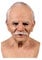 EAGSTRIKY Alte Mann, realistisch, Latex, gruselig, alter Mann, Vollmaske, Menschenmaske, Cosplay-Stil, Halloween, Maske für Erwachsene, lustig, Kostüm, Maske (B)