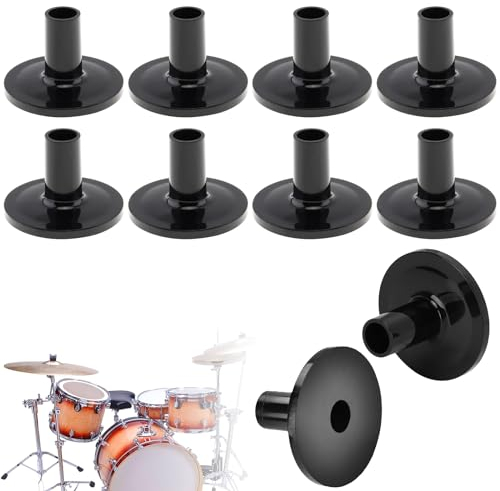 10 Stück Beckenständerhülsen, Beckenhüllen für Trommelbeckenständer, Ersatz für Shelf Drum Kit,Beckenhüllen,Trommel Filz Zubehör,Kunststoff Cymbal Sleeves,Cymbal Stand Sleeves,Für Trommelbeckenständer