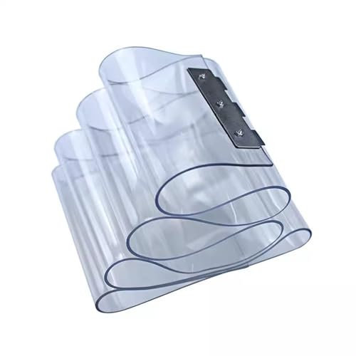 Tenda Trasparente Esterno PVC Tenda per Porta In Plastica Liscio Impermeabile Tenda Porta Congelatore per Porta Cancello Garage Magazzino (Color : 1.6mm, Size : 135x210cm)