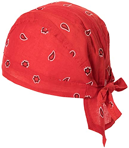 EMMEBi bandana bambino neonato cotone estivo (Rosso)