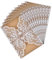 Semazz Wedding Hochzeit EinladungsKarten,10er Pack Retro Hochzeitseinladung Laser Geschnitten mit Leeren Kraftpapier Innenbögen,Umschlag Juteschnur Handgefertigte Vintage Karte für Hochzeit