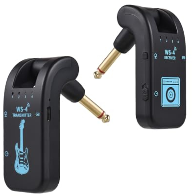 Sistema de guitarra inalámbrico 2,4G, juego de receptor y transmisor de guitarra recargable para guitarra eléctrica, bajo, instrumentos de viento eléctricos, Plug and Play, transmisión en tiempo real