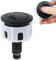 FAVENGO Tapon Cisterna WC Negro Pulsador Cisterna Doble Botones de Doble Descarga para Inodoro Tapon WC Pulsador Negro Botón de Tanque de Agua Inodoro Doble Descarga para Baño Accesorios de Inodoro