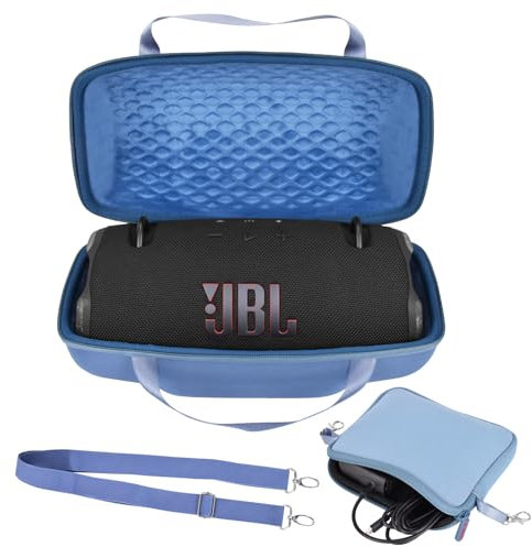 ZUJFPLHard Travel Shell Case, for JBL Xtreme 4 Portable Bluetooth Speaker, Waterproof Carrying Case - Blue