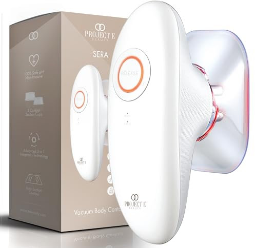 SERA Vacuum Body Contour by Project E Beauty | EMS | LED Light Therapy | Reduce Body Fat | Toning & Tightening | Sculpting & Shaping | Improve Circulation & Drainage | Reduce Cellulite