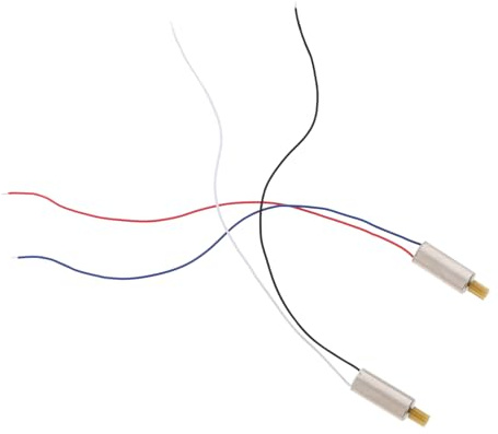 WESIEVYA 2pcs Replacement Mini A-b Motor for Drones Stepper Motor Wires Easy Install Drone Engine Parts