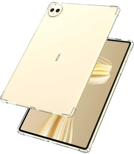 MEMELOKA Funda para Huawei MatePad Pro 12.2 Pulgadas 2025/2024/2023, Transparent Suave TPU Anti-Scratch con Reforzada Silicona Bumper, Anti-Choques Carcasa Protectora