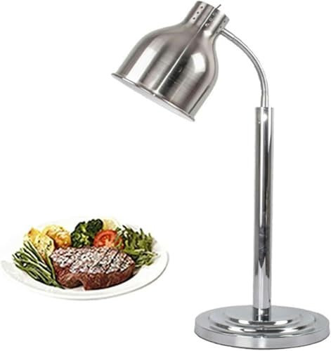 FLTRGO Lebensmittelhitzelampe Für Hitzefutter, Lebensmittellampe, Pizzas -Lampe Vom Typ Buffet, Kommerzieller Edelstahltisch, Kopf ~ //