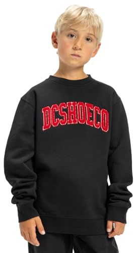 Dcshoes Pullover Sweatshirt VARSITY CREW Boy's Black 12/M