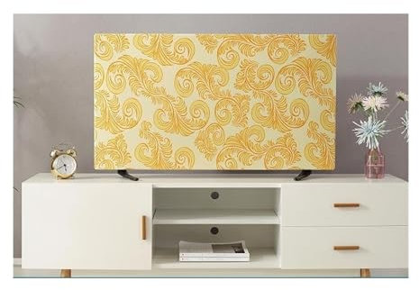 QIUYMGFG Outdoor tv Cover bildschirmschoner Fernsehabdeckung Staubdichtes Handtuch 19-75 Zoll Haushalt Hängendes LCD-TV-elastisches Tuch(Phoenix Tail,43 Inches)