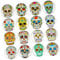 Cabilock Fridge Magnet Clips 16pcs Skull Head Glass Stickers Personalised Fridge Decals
