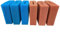 Biotec 10 Ersatzschwamm Sets passend für Oase Teichfilter/ 3 x rote und 3 x Blaue Filterschwämme geschlitzt/Abmessung 25 x 25 x 8 cm/deutsche Qualität/Filterschwamm/Ersatzschwamm