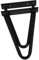 iplusmile Lot De 2 Pieds en Métal pour Table Basse Table À Manger Bureau Meuble Chaise Table D'Appoint Banc Table Basse Table en Épingle À Cheveux Fer Noir